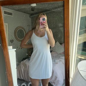 white tennis dress